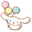 Sanrio Cinnamoroll with Colorful Balloons White Pink Blue Pointer