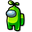 Among Us Green Sprout Character Pointer