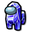 Among Us Blue Sapphire Character Purple Pointer