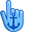 Anchor on Light Blue Background Pointer