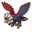 Pokemon Rufflet and Braviary Pixel Red Blue Pointer