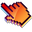 3D Red Mars Pixel Orange Pointer