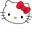 Cookie Run Hello Kitty and Red Apple White Pointer
