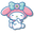 My Melody with a Blue Bow White Pink Pointer