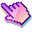 3D Purple Clouds Pixel Pink Pointer