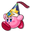 Kirby's Return to Dream Land Deluxe Kirby and a Bomb Pink Red Blue Pointer