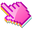 3D Pink Glazed Donut Pixel Pointer