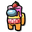 Among Us Yellow Strawberry Cake Character Pink Red Pointer