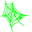 Prank Neon Green Web and Spider Pointer