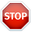 Prank Stop Traffic Signs Red White Pointer