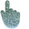 Carolina Blue Glitter Pointer