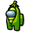 Among Us Green Pea Pod Character Pointer