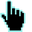 Neon Night City Pixel Black Cyan Pointer