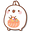 Molang and a Basket of Easter Eggs White Orange Pointer