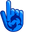 Dolphins on Azure Blue Background Pointer