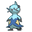 Pokemon Oshawott and Dewott Pixel Cyan Blue Pointer