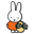 Miffy & Friends Miffy and Basket of Flowers White Orange Pointer