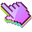 3D Purple Plum Pixel Pointer