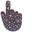 Wenge Brown Glitter Gray Pointer