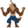 Fierce Werewolf Brown Blue Pointer