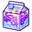 Cute Cosmic Juice Boxes Purple Blue Yellow Pointer