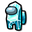 Among Us Cyan Aquamarine Character Pointer