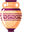 Minimal Ancient Vase Orange Purple Pointer
