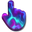 Thunderstorm Light Blue Purple Cyan Pointer