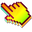 3D Yellow Mango Pixel Green Pointer