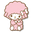 My Melody My Sweet Piano and a Strawberry Basket Pink White Pointer