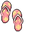 Colorful Flip Flops Pixel Pink Yellow Pointer