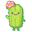 Cute Cactus with a Pink Flower Green Pointer
