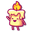 Cute Burning Candle Yellow Orange Pointer