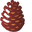 Minimal Gradient Pine Cone Brown Pointer