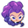 Cookie Run Rumi Cookie and a Sword Purple Pointer