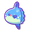 Kawaii Stingray and Sunfish Blue Pointer