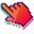 3D Molten Magma Pixel Red Pointer
