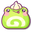 Cute Frog Ice Cream and Frog Roll Cake Green Pointer