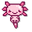 Baby Axolotl Pixel Pink Pointer