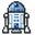 Star Wars R2-D2 and BB-8 Pixel Gray Blue Pointer