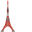 Japan Pagoda and Tokyo Tower Red Gray Pointer