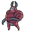 Hollow Knight Dung Defender and his Curl Attack Dark Red Gray Pointer