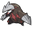 Pokemon Drilbur and Excadrill Black Gray Pointer