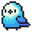 Blue Parakeet Parrots Pixel White Pointer
