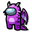 Among Us Purple Dragon Character cursor – Custom Cursor