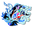 Cookie Run Shadow Milk Cookie New Form and his Hand Blue Black Pointer