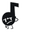 Object Cringe Note Black Pointer