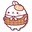 Molang Enjoying Tea Time Brown White Pointer
