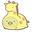 San-X Penguin and Shirokuma in Giraffe and Lion Costumes Yellow Pointer