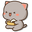 Mochi Mochi Peach Cats Peach and Goma Eating Onigiri Gray Pointer